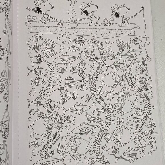 NWT Posh Peanuts Adult Coloring Book - Rest & Relaxation - Picture 4 of 5